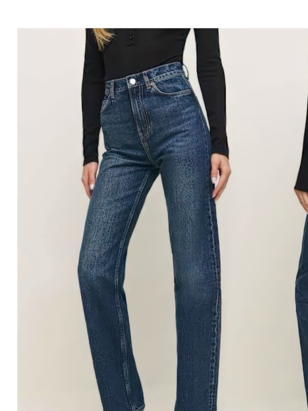 Reformation Wilder High Rise dark wash 24